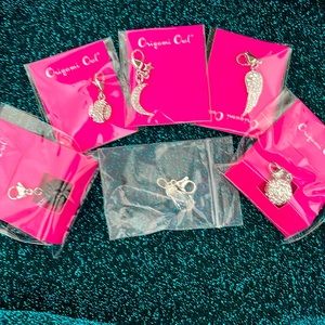 Set of 6 dangle charms, Origami Owl